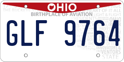 OH license plate GLF9764