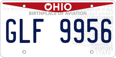 OH license plate GLF9956
