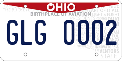 OH license plate GLG0002