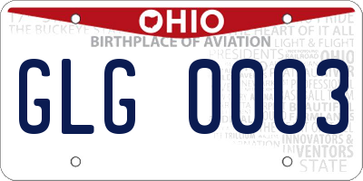OH license plate GLG0003