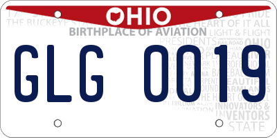 OH license plate GLG0019