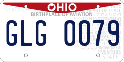 OH license plate GLG0079