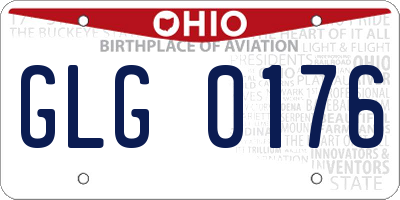 OH license plate GLG0176