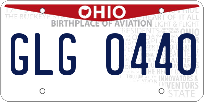 OH license plate GLG0440
