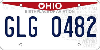 OH license plate GLG0482