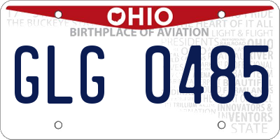 OH license plate GLG0485