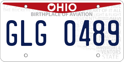 OH license plate GLG0489