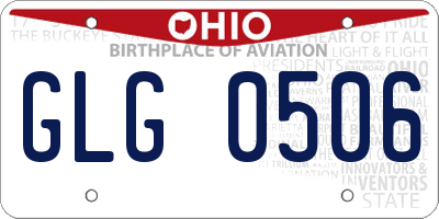 OH license plate GLG0506