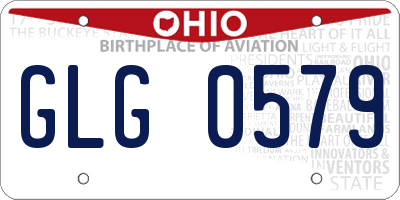 OH license plate GLG0579