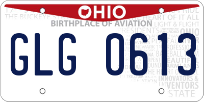 OH license plate GLG0613