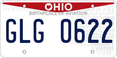OH license plate GLG0622
