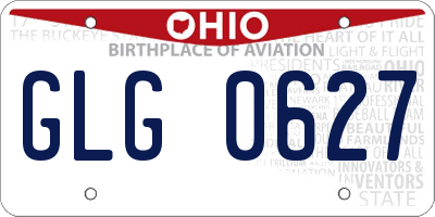 OH license plate GLG0627