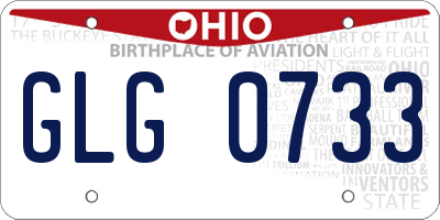 OH license plate GLG0733