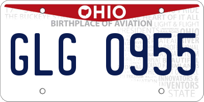 OH license plate GLG0955