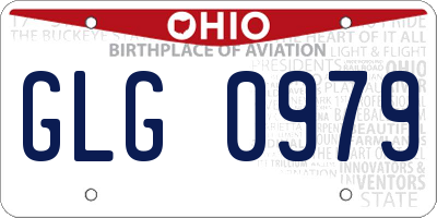 OH license plate GLG0979