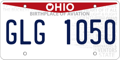 OH license plate GLG1050