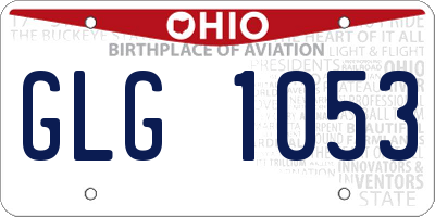 OH license plate GLG1053