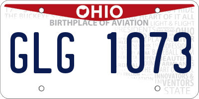 OH license plate GLG1073