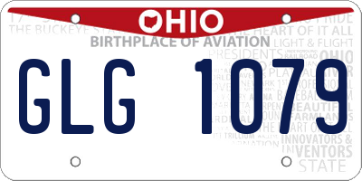 OH license plate GLG1079