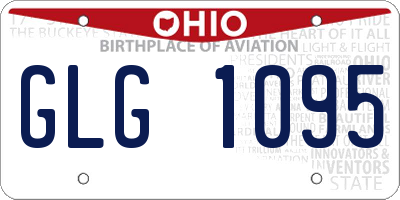OH license plate GLG1095