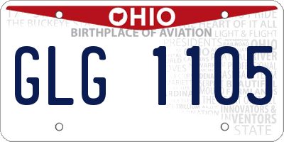 OH license plate GLG1105