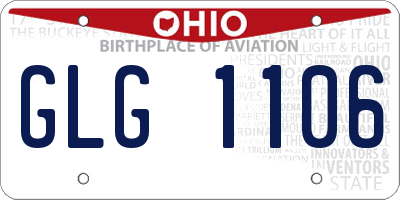 OH license plate GLG1106