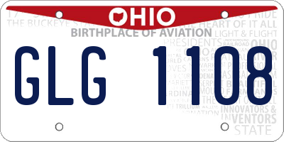 OH license plate GLG1108
