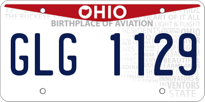 OH license plate GLG1129