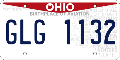 OH license plate GLG1132