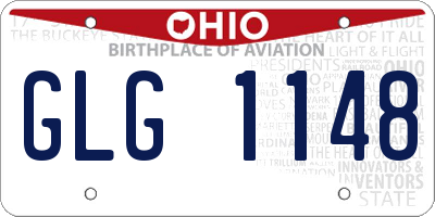 OH license plate GLG1148