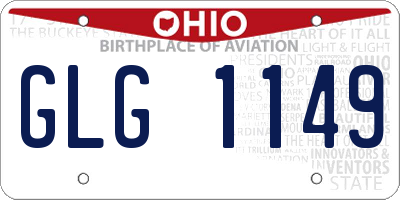 OH license plate GLG1149
