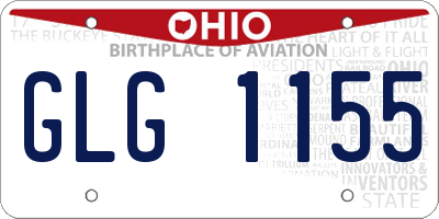 OH license plate GLG1155