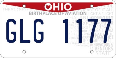 OH license plate GLG1177