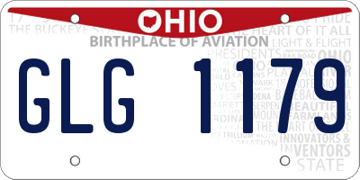 OH license plate GLG1179