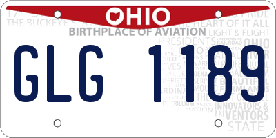 OH license plate GLG1189