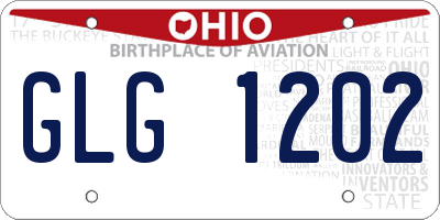 OH license plate GLG1202