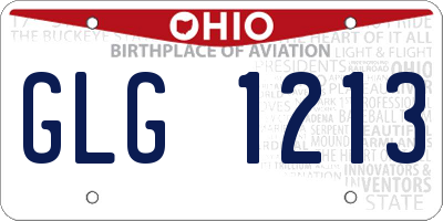 OH license plate GLG1213
