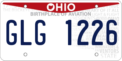 OH license plate GLG1226
