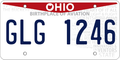OH license plate GLG1246