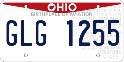OH license plate GLG1255