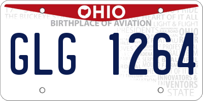 OH license plate GLG1264