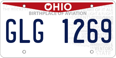 OH license plate GLG1269