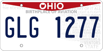 OH license plate GLG1277