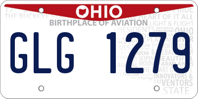 OH license plate GLG1279