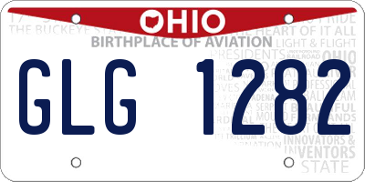OH license plate GLG1282