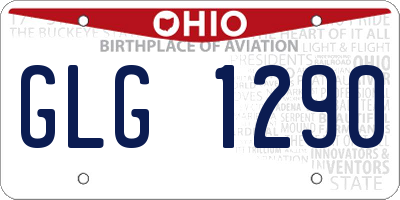 OH license plate GLG1290