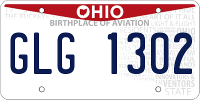 OH license plate GLG1302