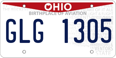 OH license plate GLG1305