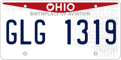 OH license plate GLG1319