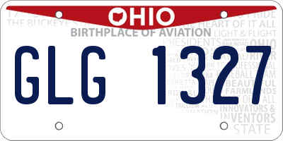 OH license plate GLG1327